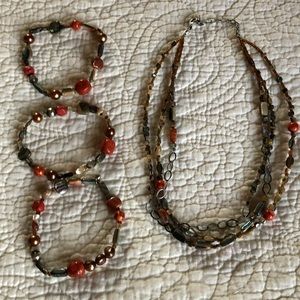 Silpada necklace and bracelets